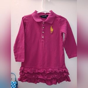 🎀3T Polo Ralph Lauren Ruffle Polo Dress🎀